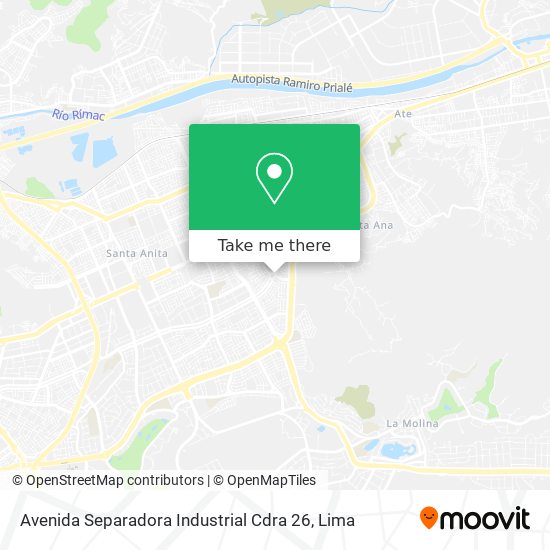 Mapa de Avenida Separadora Industrial Cdra  26