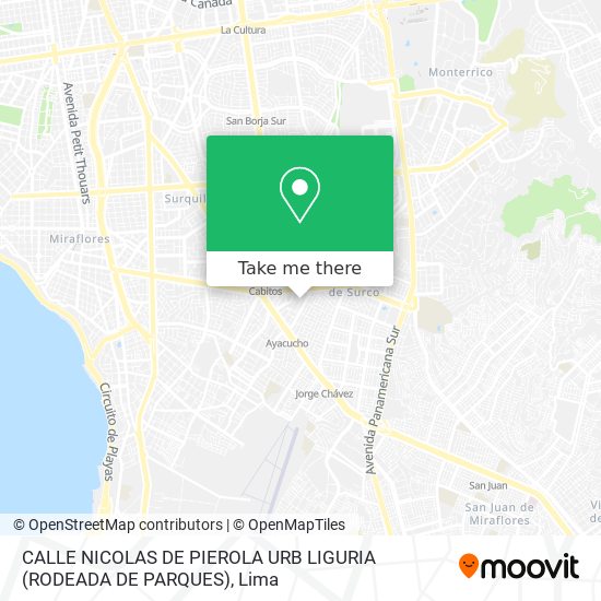 CALLE NICOLAS DE PIEROLA   URB  LIGURIA (RODEADA DE PARQUES) map