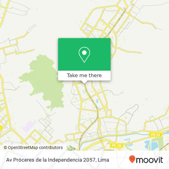 Av  Próceres de la Independencia 2057 map