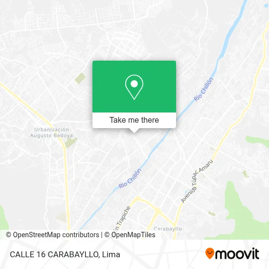 CALLE 16 CARABAYLLO map