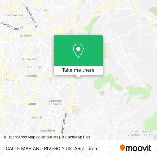 CALLE MARIANO RIVERO Y USTARIZ map