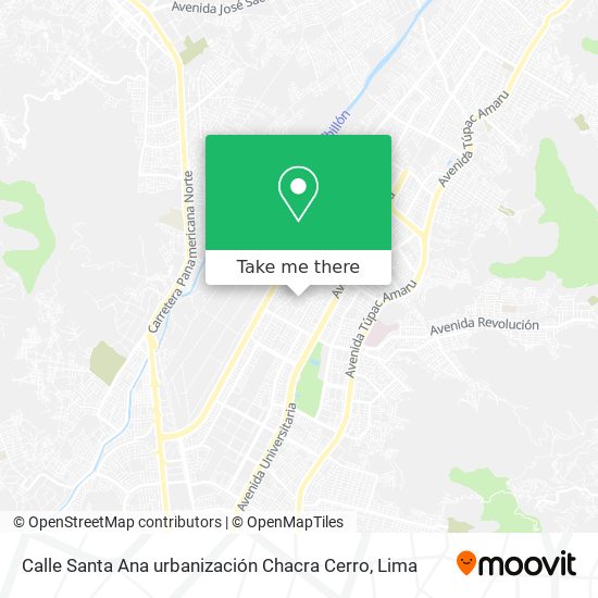 Calle Santa Ana  urbanización Chacra Cerro map