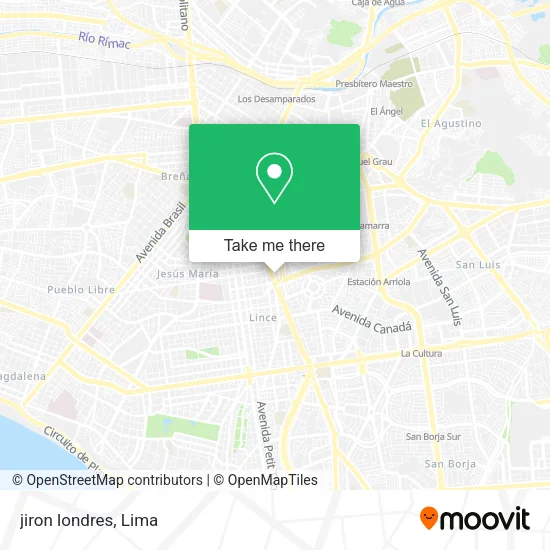 Mapa de jiron londres