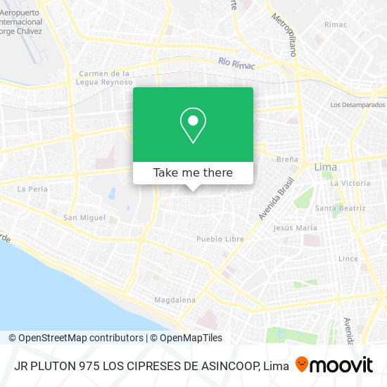 JR PLUTON 975 LOS CIPRESES DE ASINCOOP map