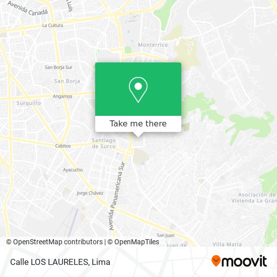 Calle LOS LAURELES map