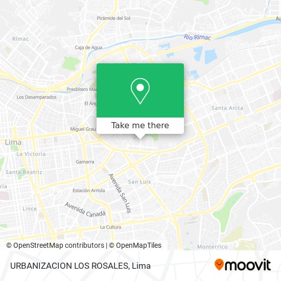 URBANIZACION LOS ROSALES map