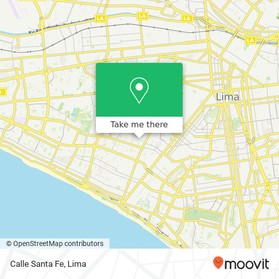 Calle Santa Fe map