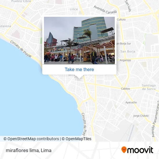 Mapa de miraflores lima