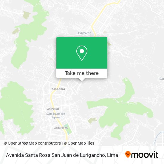 Avenida Santa Rosa  San Juan de Lurigancho map