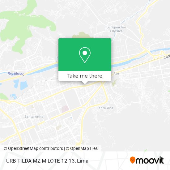 URB  TILDA MZ  M LOTE 12 13 map