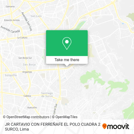 Mapa de JR  CARTAVIO CON FERREÑAFE   EL POLO CUADRA 2 SURCO