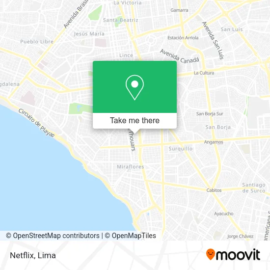 Mapa de Netflix