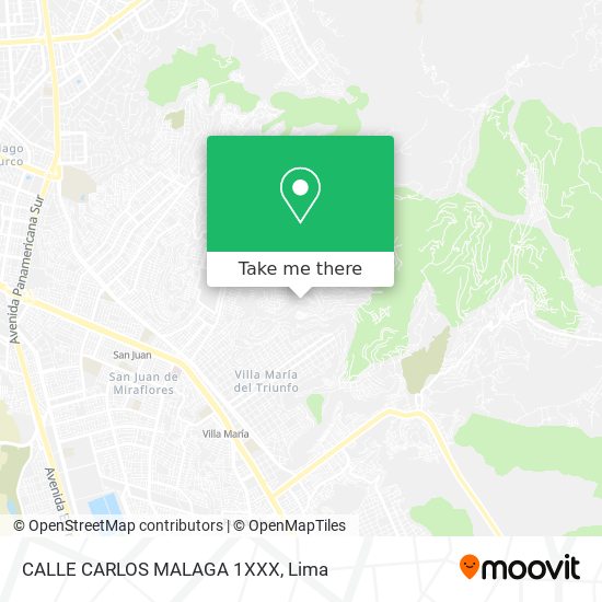 CALLE CARLOS MALAGA 1XXX map