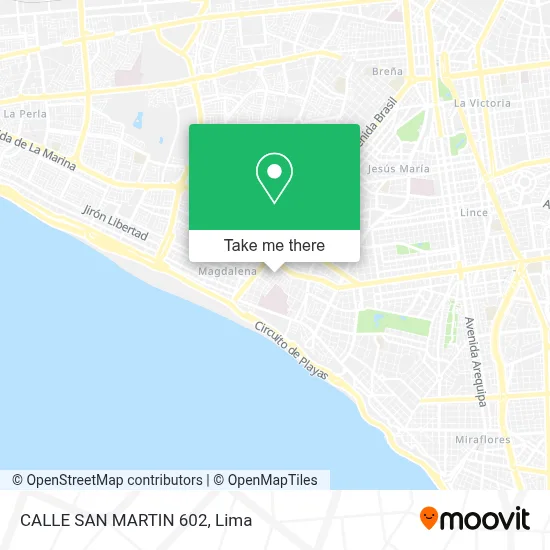 CALLE SAN MARTIN 602 map