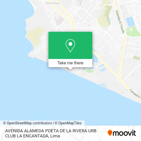 Mapa de AVENIDA ALAMEDA POETA DE LA RIVERA URB  CLUB LA ENCANTADA