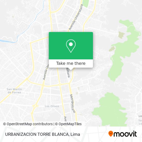 URBANIZACION TORRE BLANCA map