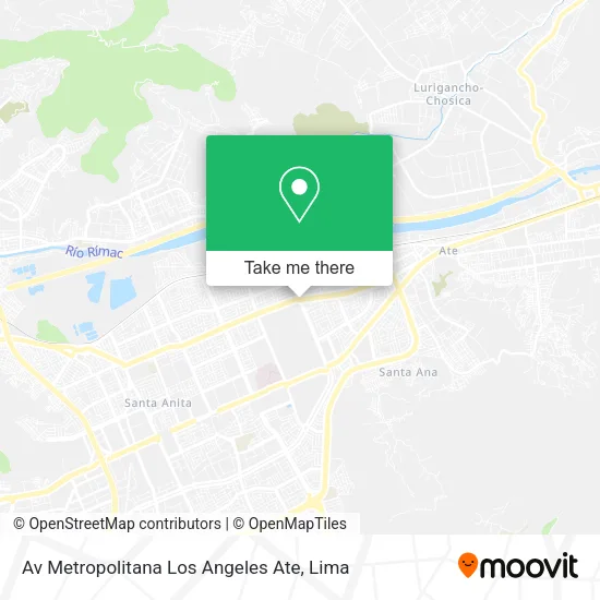 Mapa de Av Metropolitana Los Angeles  Ate