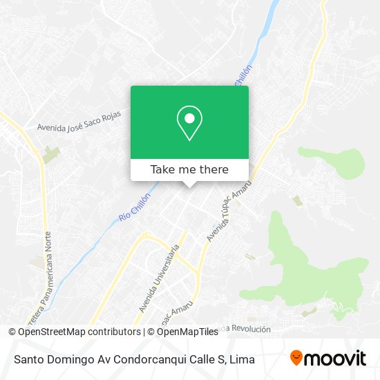 Santo Domingo  Av  Condorcanqui Calle S map