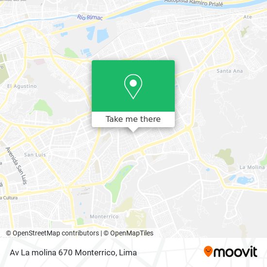 Av  La molina 670 Monterrico map