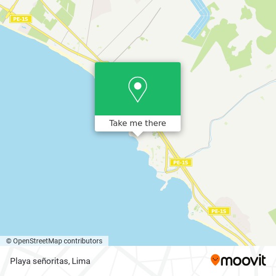 Playa señoritas map
