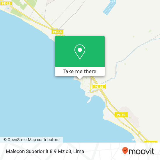 Mapa de Malecon Superior lt 8  9 Mz c3