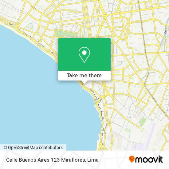 Calle Buenos Aires 123  Miraflores map