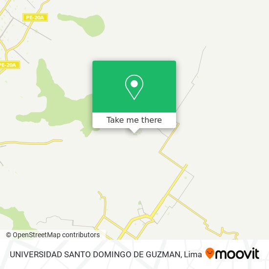 Mapa de UNIVERSIDAD SANTO DOMINGO DE GUZMAN