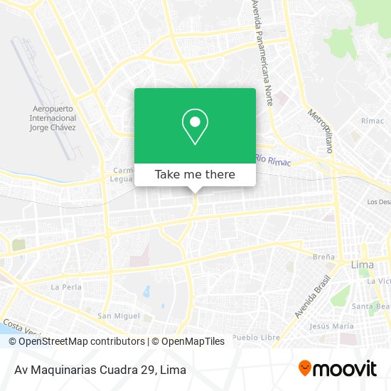 Mapa de Av  Maquinarias Cuadra 29