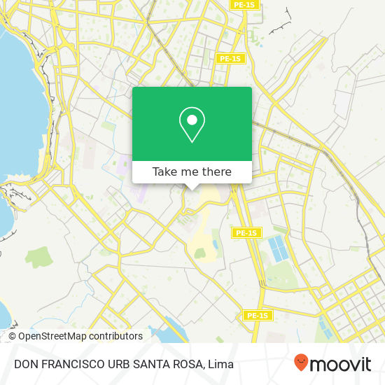 DON FRANCISCO URB  SANTA ROSA map