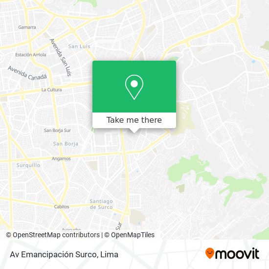 Mapa de Av  Emancipación Surco
