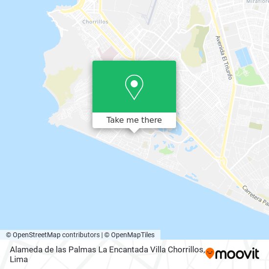 Mapa de Alameda de las Palmas La Encantada Villa Chorrillos