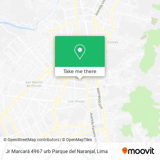 Jr  Marcará 4967  urb  Parque del Naranjal map