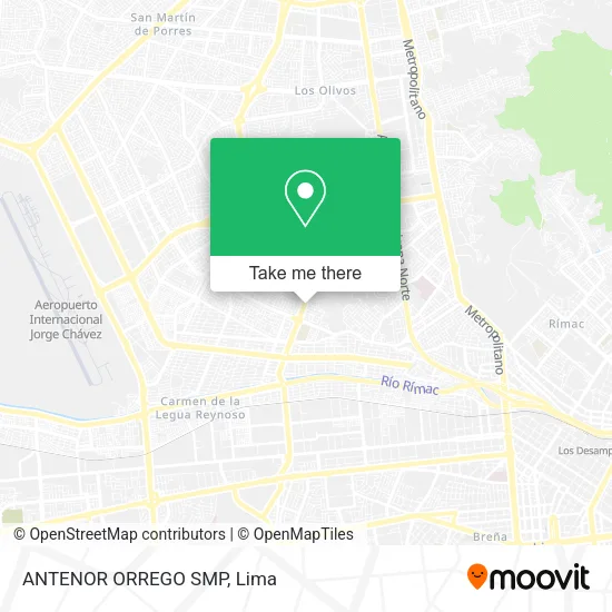 ANTENOR ORREGO SMP map