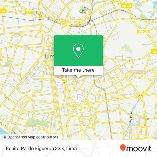 Benito Pardo  Figueroa 3XX map