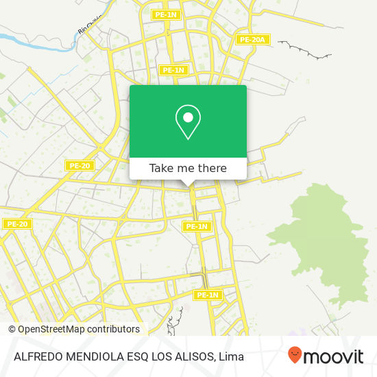 ALFREDO MENDIOLA ESQ  LOS ALISOS map