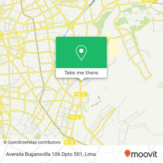 Avenida Bugansvilla 106  Dpto  501 map