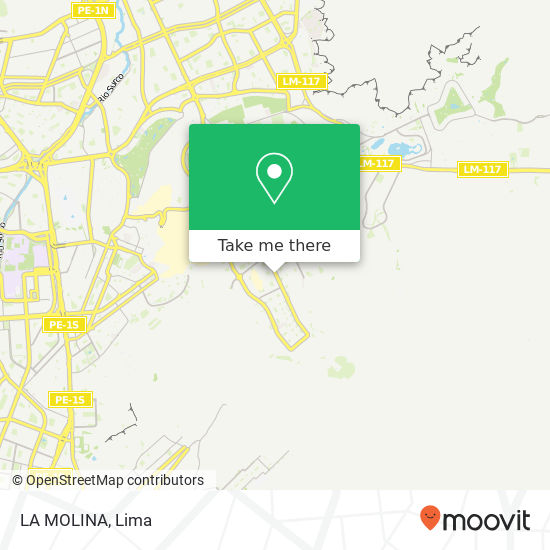 LA MOLINA map