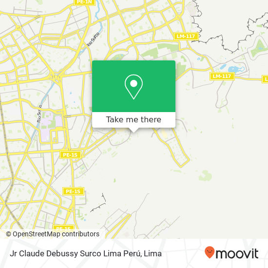 Jr  Claude Debussy   Surco   Lima  Perú map