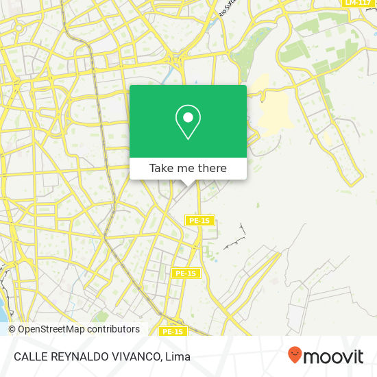 CALLE REYNALDO VIVANCO map