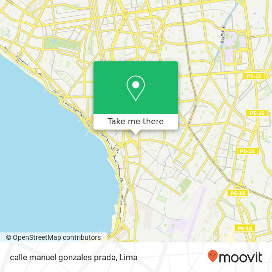 calle manuel gonzales prada map