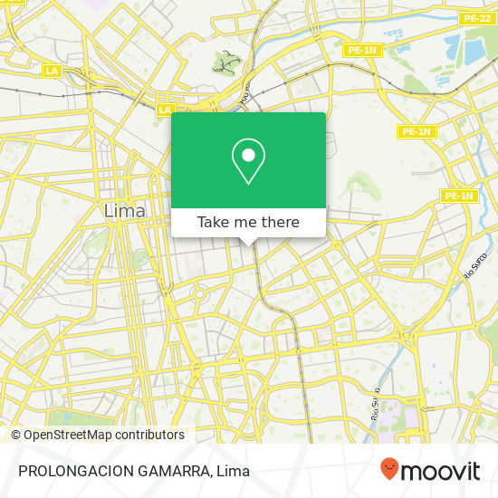 PROLONGACION GAMARRA map