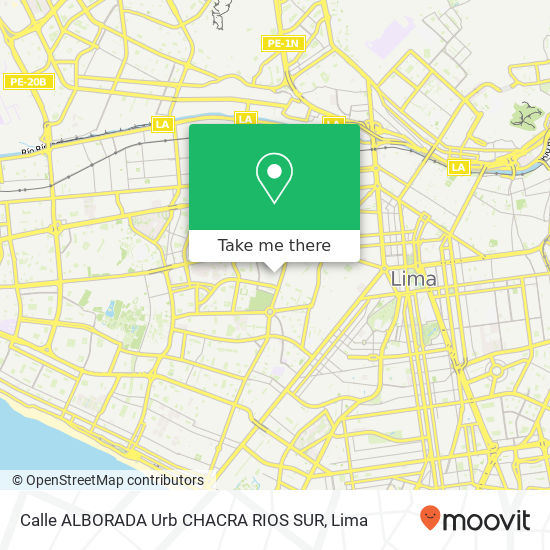Calle ALBORADA Urb  CHACRA RIOS SUR map