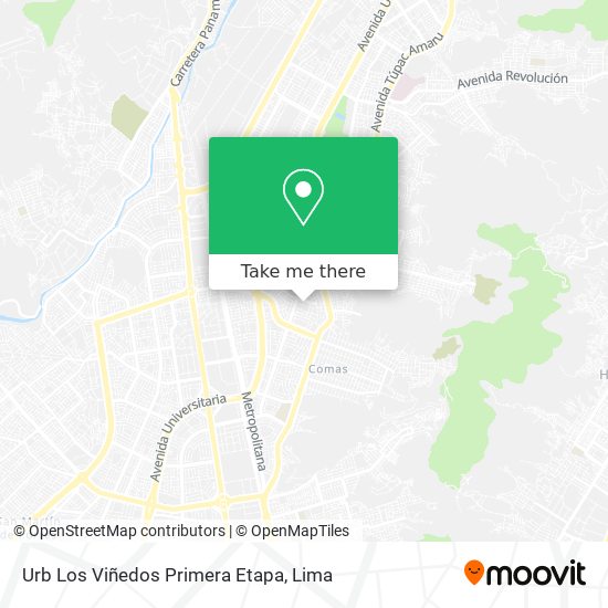 Urb Los Viñedos Primera Etapa map