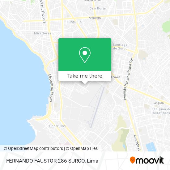 FERNANDO FAUSTOR 286 SURCO map