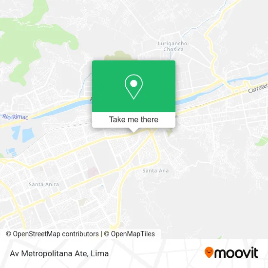 Mapa de Av  Metropolitana Ate