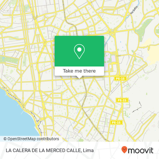 LA CALERA DE LA MERCED  CALLE map
