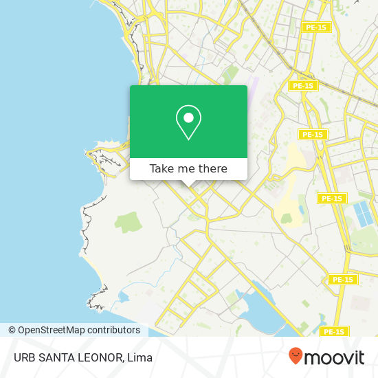 URB  SANTA LEONOR map