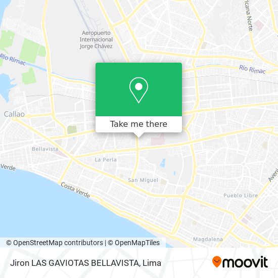 Jiron LAS GAVIOTAS BELLAVISTA map