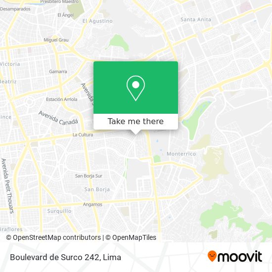 Boulevard de Surco 242 map