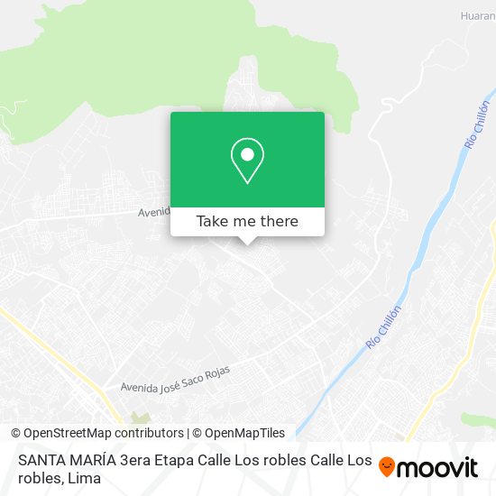 SANTA MARÍA 3era Etapa  Calle  Los robles  Calle  Los robles map